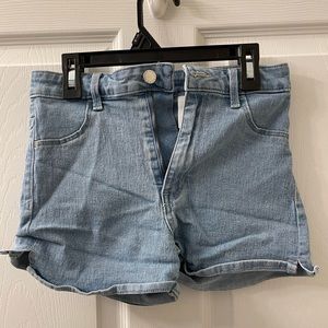 High-Rise Light-Washed Shorts from H&M